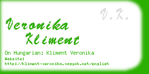 veronika kliment business card